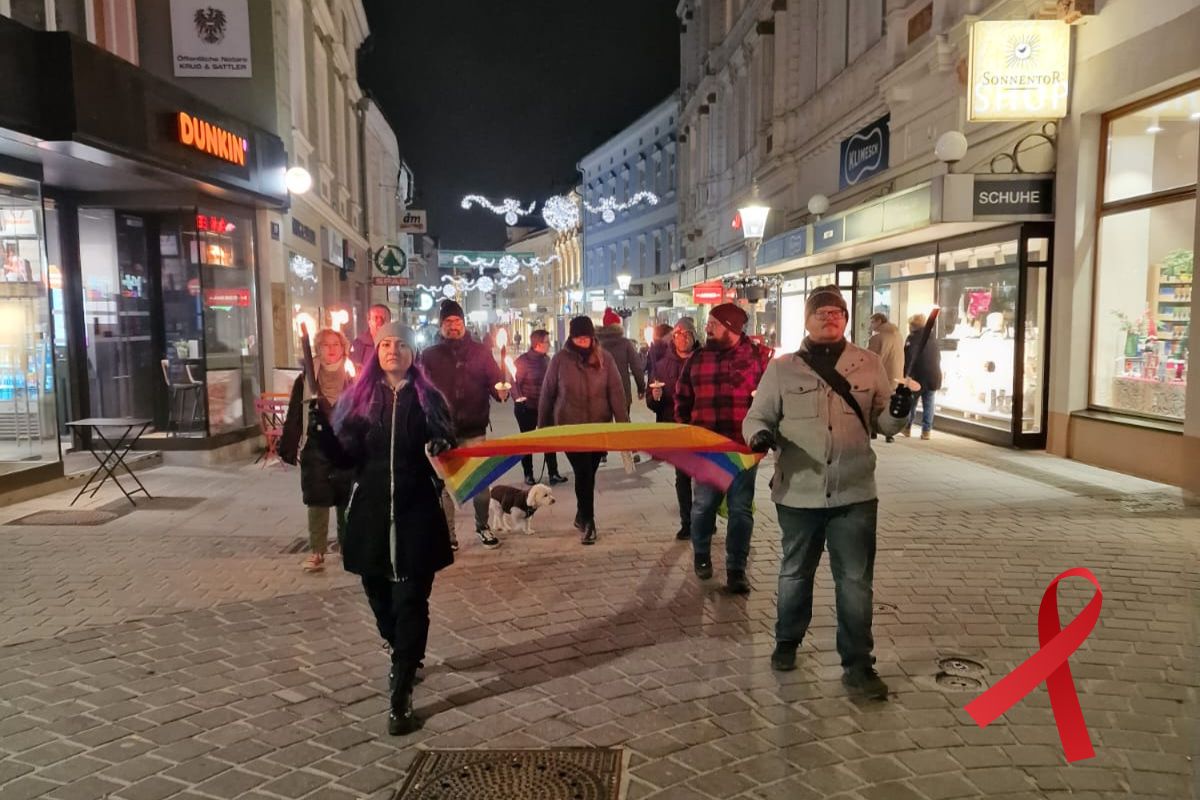 Demo zum Welt Aids Tag