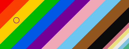 Inclusvie flag header mobile